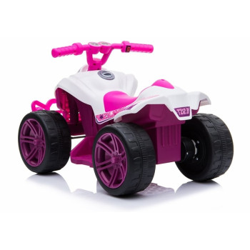 Quad na akumulator TR1805 Biało-różowy