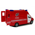 Wóz Strażacki z Napędem Frykcyjnym Dźwiękiem Otwierane Drzwi
