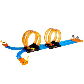 Tor Wyścigowy Racing z 4 Pętlami Dwa Autka 181 cm