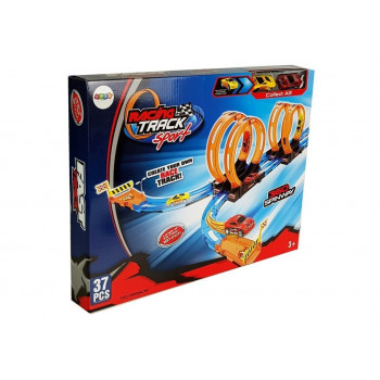 Tor Wyścigowy Racing z 4 Pętlami Dwa Autka 181 cm