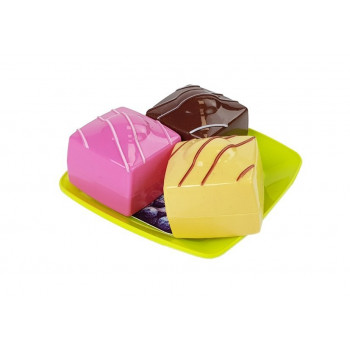 Zestaw Jedzenia Deser Ciasto z Tacką