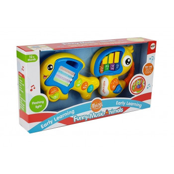 Pianinko i Gitara na Baterie Papuga Rybka