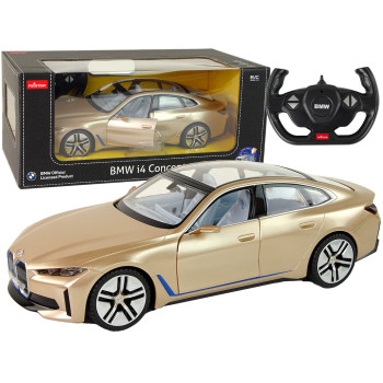 Auto BMW I4 Samochód Zdalnie Sterowany RC Rastar Złoty 1:14