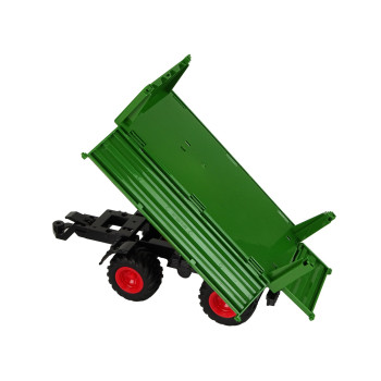 Traktor Zdalnie Sterowany z Przyczepą 1:24 Czerwony Zielony