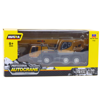 Dźwig Autokrane Huina Pojazd Budowlany Ruchome Elementy Metalowy 1:50