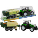 Duży Traktor z Przyczepą Maszyna Rolnicza 65 cm