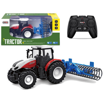 Traktor Zdalnie Sterowany Wał Rolniczy 2,4 G Gumowe Koła