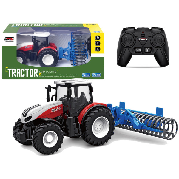 Traktor Zdalnie Sterowany Wał Rolniczy 2,4 G Gumowe Koła