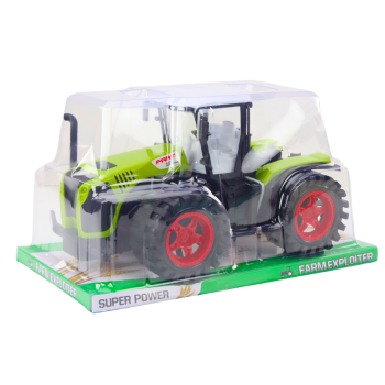 Traktor Farmerski Duży Napęd Frykcyjny Zielony Pojazd Rolniczy