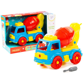 Betoniarka Transport Klocki Do Rozkręcania DIY 29 Elementów 84804