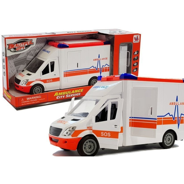 Ambulans na Baterie z noszami Dźwięk i Światło