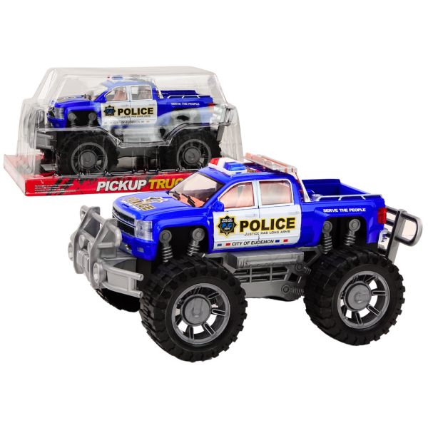 Samochód Policyjny Pickup Niebieski Terenowy Wóz Policji