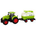 Traktor z Przyczepą Duże Koła Zielony Farma