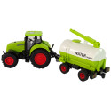 Traktor z Przyczepą Duże Koła Zielony Farma