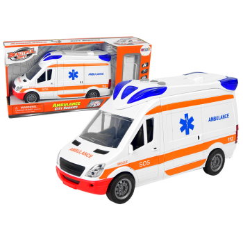 Interaktywne Auto Karetka Ambulans + Nosze Światło Dźwięk