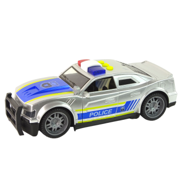 Auto Policja 1:14 Światła Dźwięki Srebrne