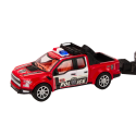 Auto Pickup Policyjne Z Lawetą Naczepą Auto Terenowe Zestaw Policja
