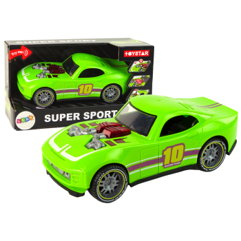 Auto 1:14 Samochód Zielony Sportowy Dźwięk Światła Pojazd