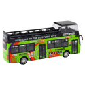 Autobus Piętrowy Turystyczny 1:32 Otwierane Drzwi Zielony