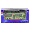 Autobus Piętrowy Turystyczny 1:32 Otwierane Drzwi Zielony