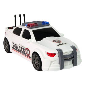 Auto Sportowe Otwierany Bagażnik Policja Światła Dźwięki Biały 1:16