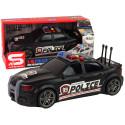 Auto Sportowe Otwierany Bagażnik Policja Światła Dźwięki Czarny 1:16