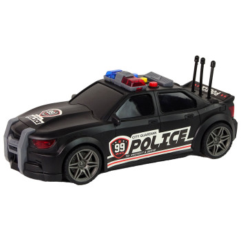 Auto Sportowe Otwierany Bagażnik Policja Światła Dźwięki Czarny 1:16