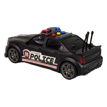 Auto Sportowe Otwierany Bagażnik Policja Światła Dźwięki Czarny 1:16