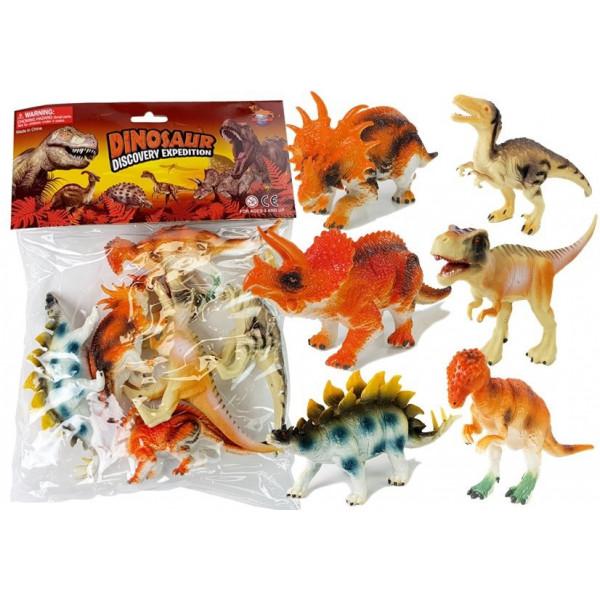 Zestaw Figurki Dinozaurów 10 cm 6 sztuk