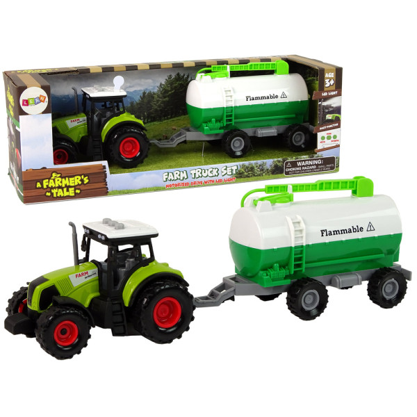 Traktor dla Dzieci z Przyczepką Cysterna Autko Farma