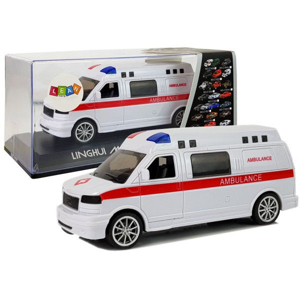 Ambulans Karetka Pogotowia z Napędem Dźwięk Syrena Światła