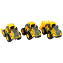 Zestaw Pojazdów Budowlanych 3 Modele Żółte