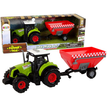 Traktor Farma Odpinana Przyczepa Na Zboże Dźwięk Zielony