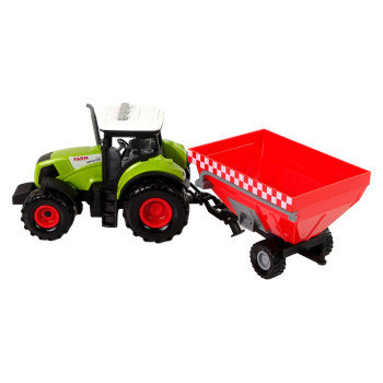 Traktor Farma Odpinana Przyczepa Na Zboże Dźwięk Zielony