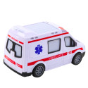 Karetka Ambulans Na Baterie Światła Dźwięki Biały