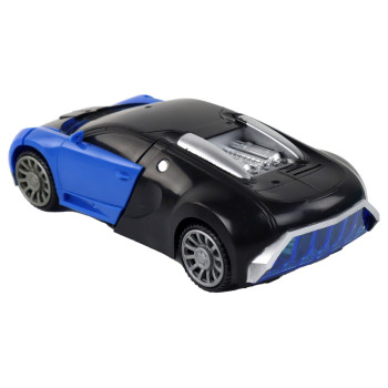 Samochód-Robot 2w1 Bugatti Niebieski Efekty Świetlne