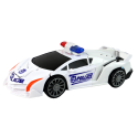Samochód-Robot Policja Biały 2w1 Transformacja