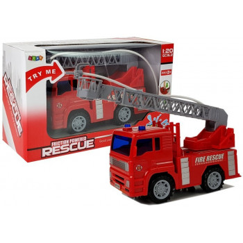 Wóz Strażacki Straż Pożarna z Drabiną na Baterie z Wodą 1:20