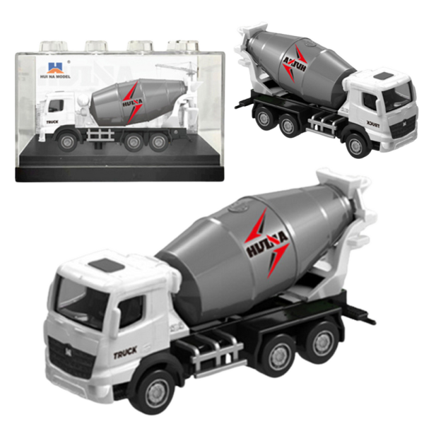 Betoniarka Metalowa Model Kolekcjonerski Huina Biała 1:80