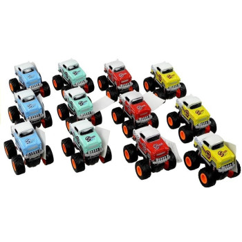 Auto 4x4 Klasyczny Model Na Dużych Kołach 4 Kolory