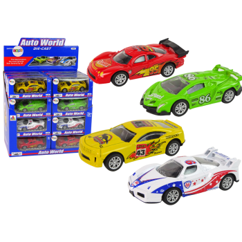 Auto Sportowe Wyścigowe Resorak Wyścigi 4 Kolory 1:43