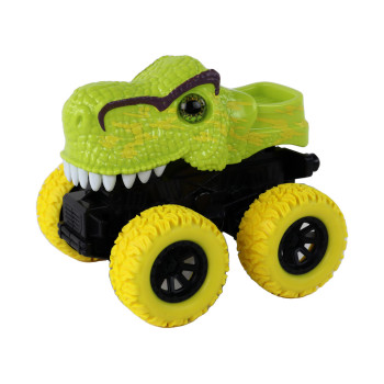 Pojazd Terenowy Pchacz  Tyranozaur Rex Gumowe Koła Zielony