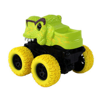 Pojazd Terenowy Pchacz  Tyranozaur Rex Gumowe Koła Zielony