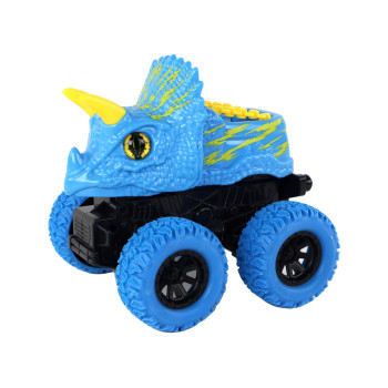 Pojazd Terenowy Pchacz Triceratops Gumowe Koła Niebieski