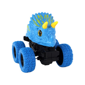 Pojazd Terenowy Pchacz Triceratops Gumowe Koła Niebieski