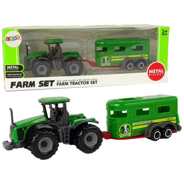 Traktor z Przyczepą Zielony