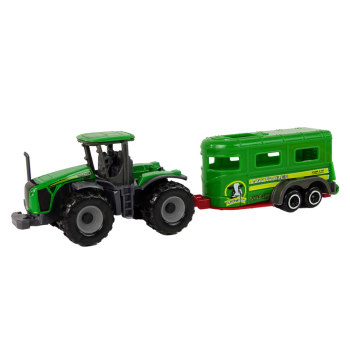 Traktor z Przyczepą Zielony