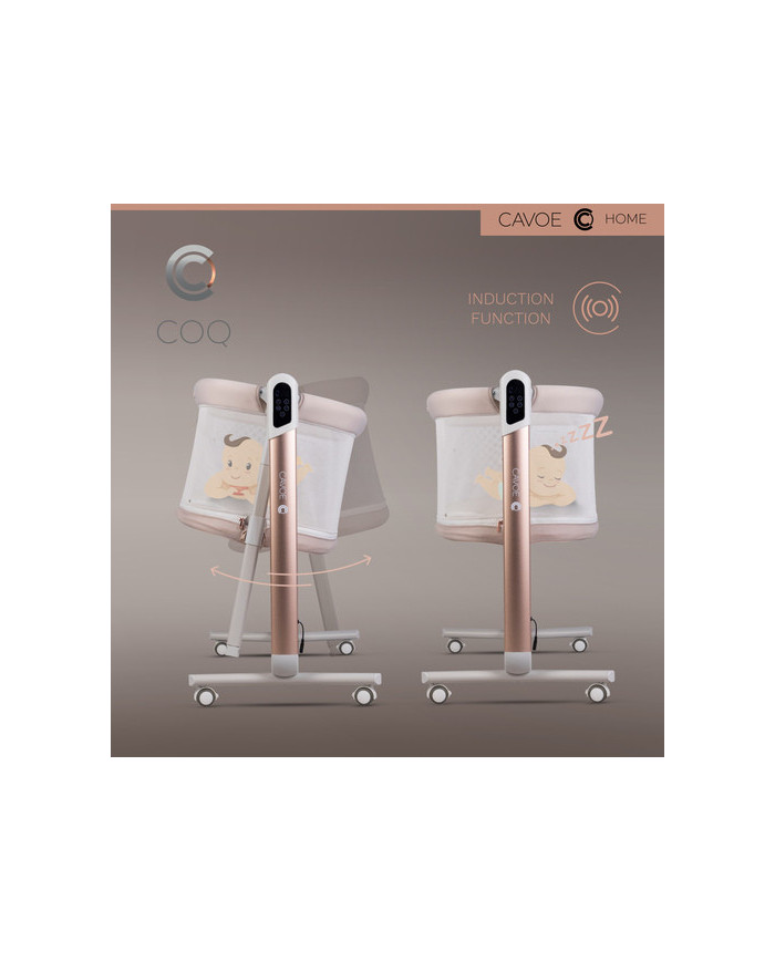 Elektryczna kołyska łóżeczko 4w1 Cavoe COQ Cashmere