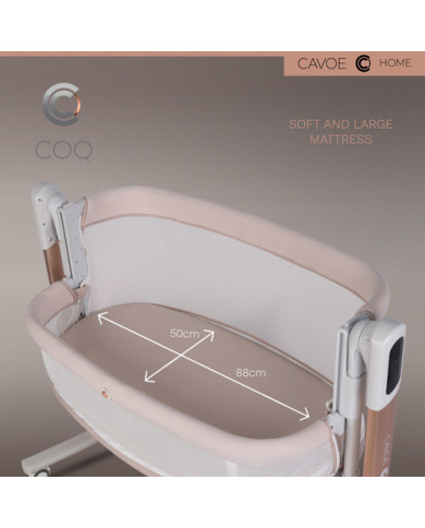 Elektryczna kołyska łóżeczko 4w1 Cavoe COQ Cashmere