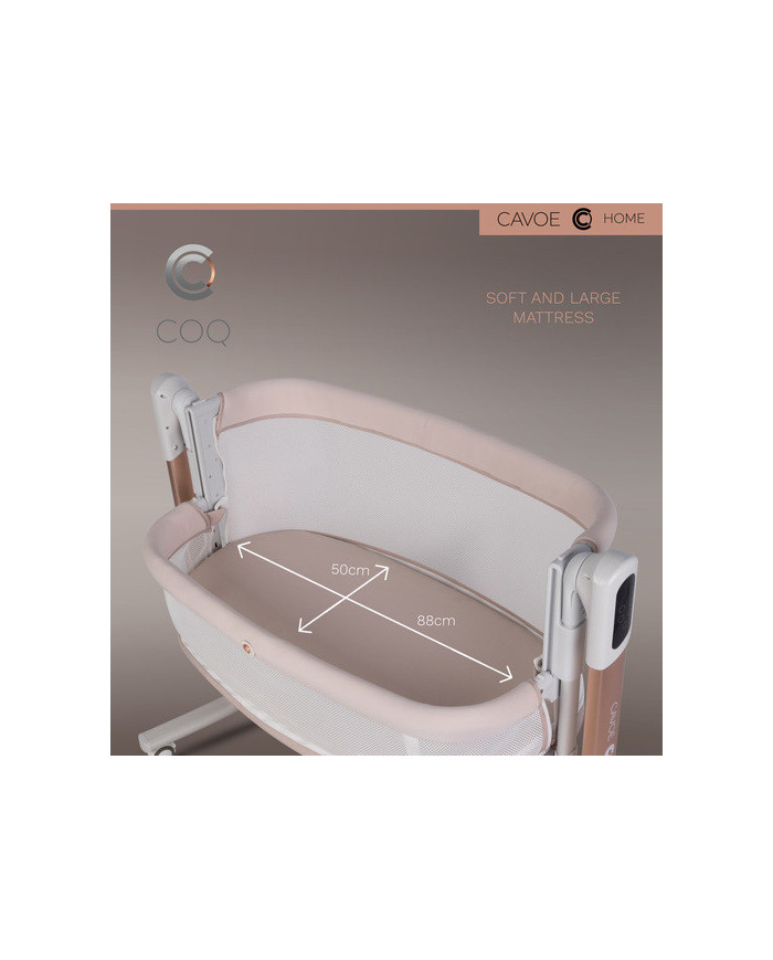 Elektryczna kołyska łóżeczko 4w1 Cavoe COQ Cashmere